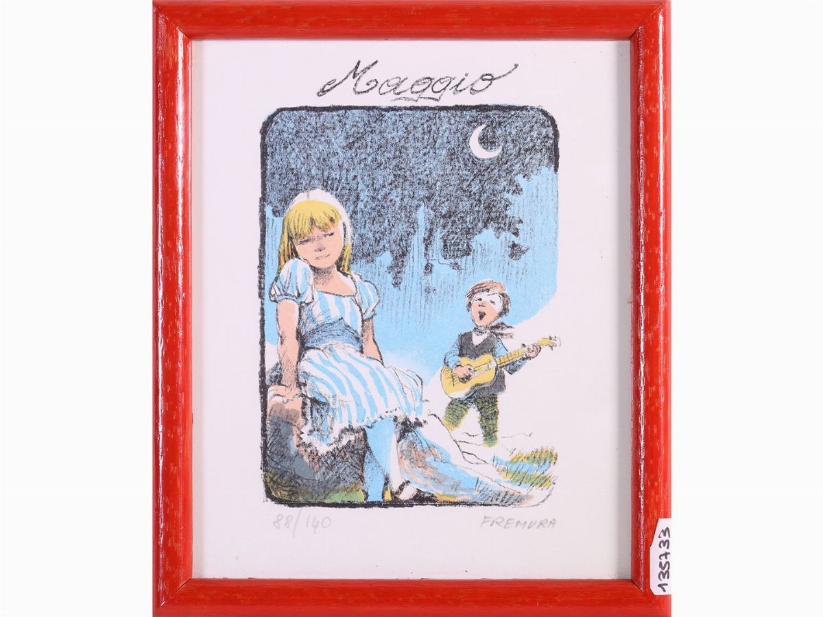 Lotto di Cartoline e Litografie: Alberto Fremura, Antonio Possenti e Fernando Botero