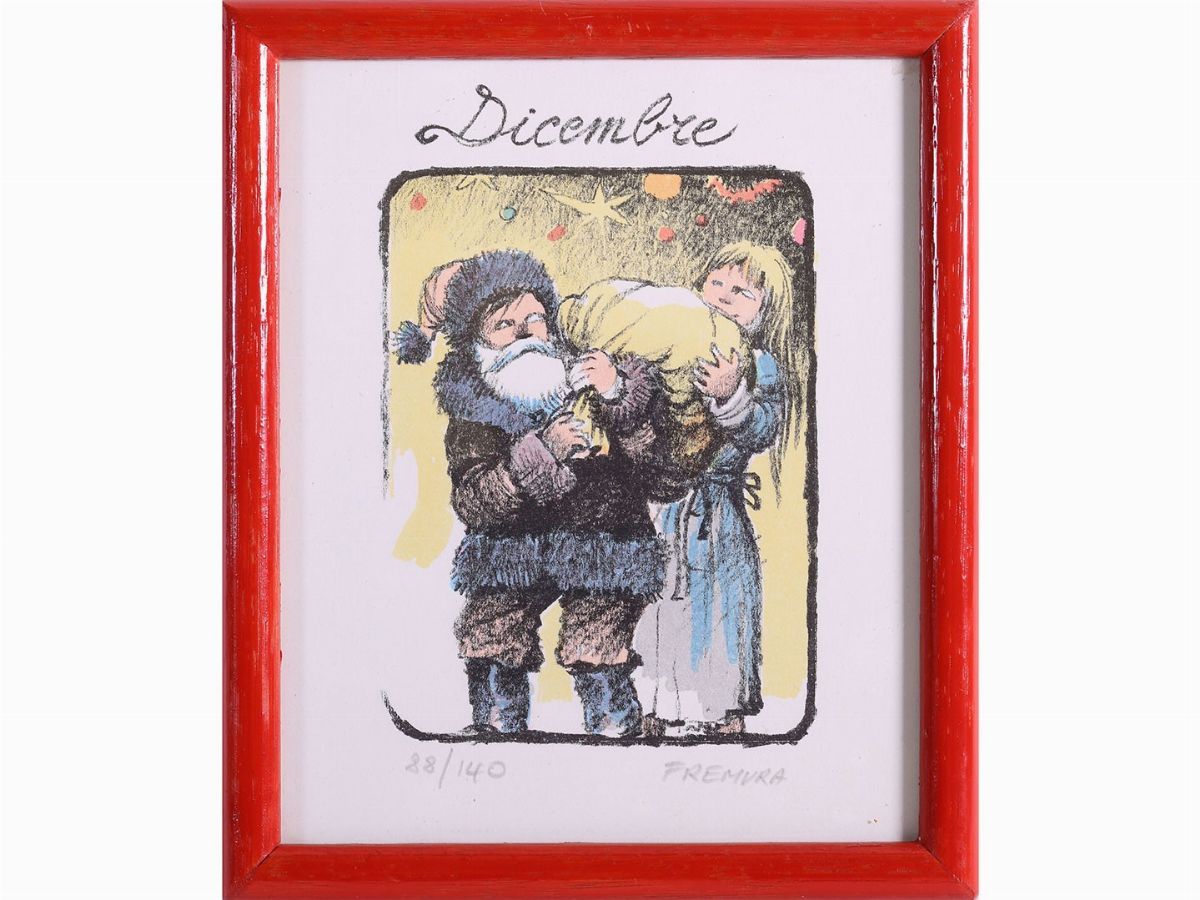 Lotto di Cartoline e Litografie: Alberto Fremura, Antonio Possenti e Fernando Botero