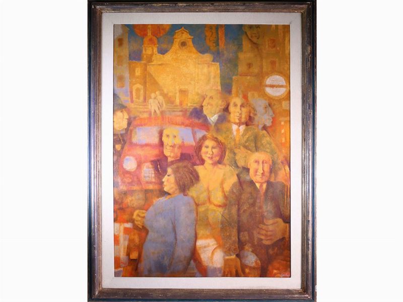 Remo Squillantini - Personaggi in Piazza Santo Spirito