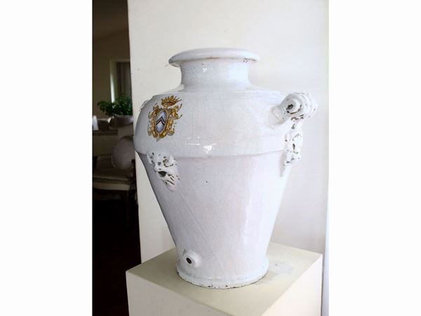 Glazed terracotta vase  - Auction Furniture and Paintings from a villa in Fiesole (FI) - Maison Bibelot - Casa d'Aste Firenze - Milano