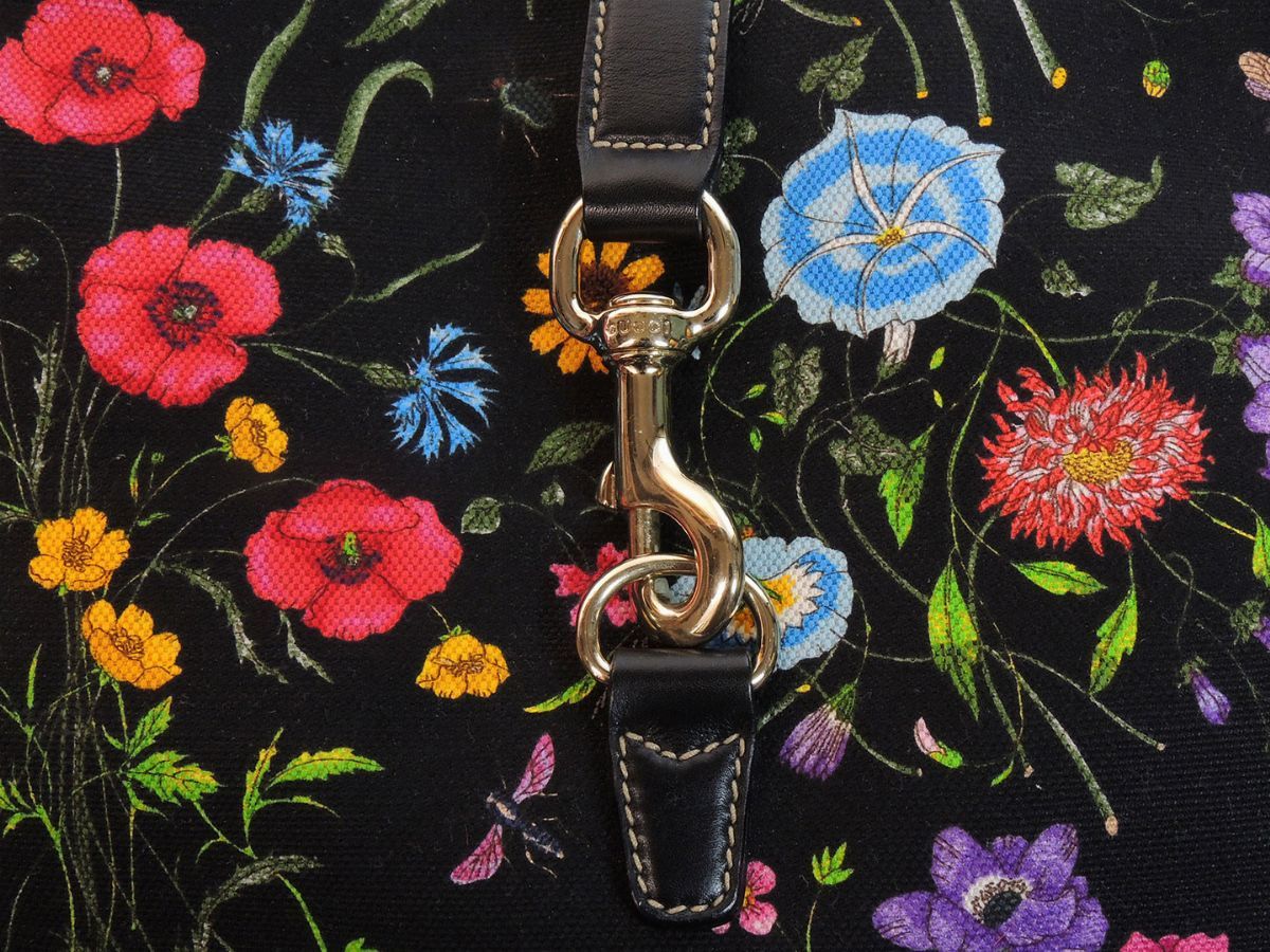 Borsa a Spalla "jackie" in Tela "flora", Gucci