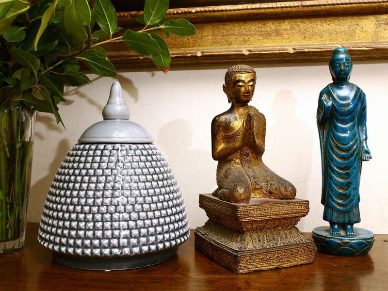 Figura Orientale in Ceramica Zaccagnini
