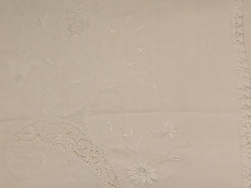 Tenda in Lino Bianco