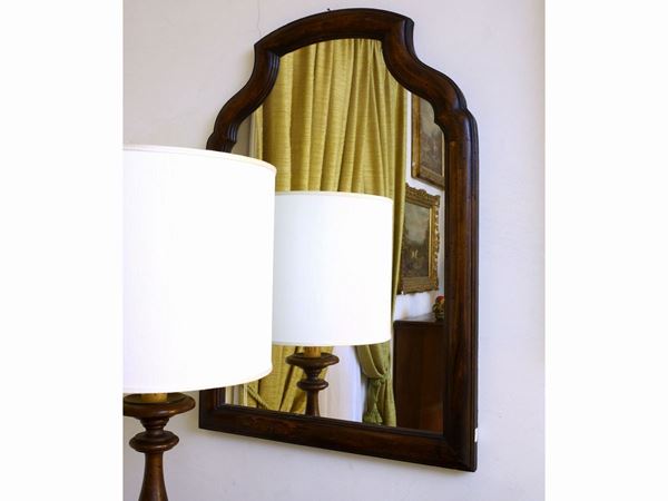 Mirror in soft wood
