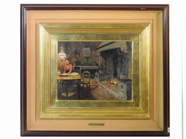 Cafiero Filippelli - Interior view with female figure