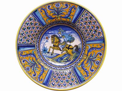 Piatto da Parata in Ceramica, Deruta