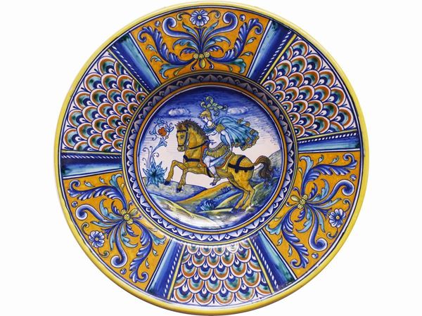 Ceramic parade plate, Deruta