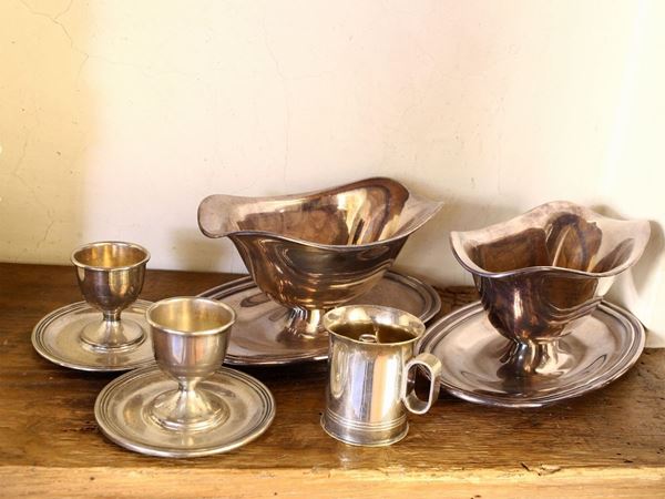 Silver plated curio lot