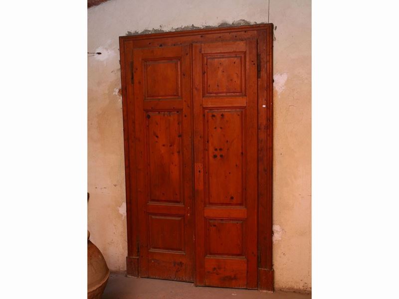 Porta a Due Ante in Cipresso