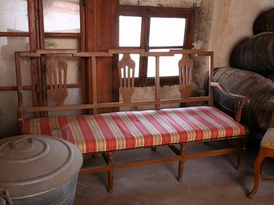 Divano a Panca in Noce