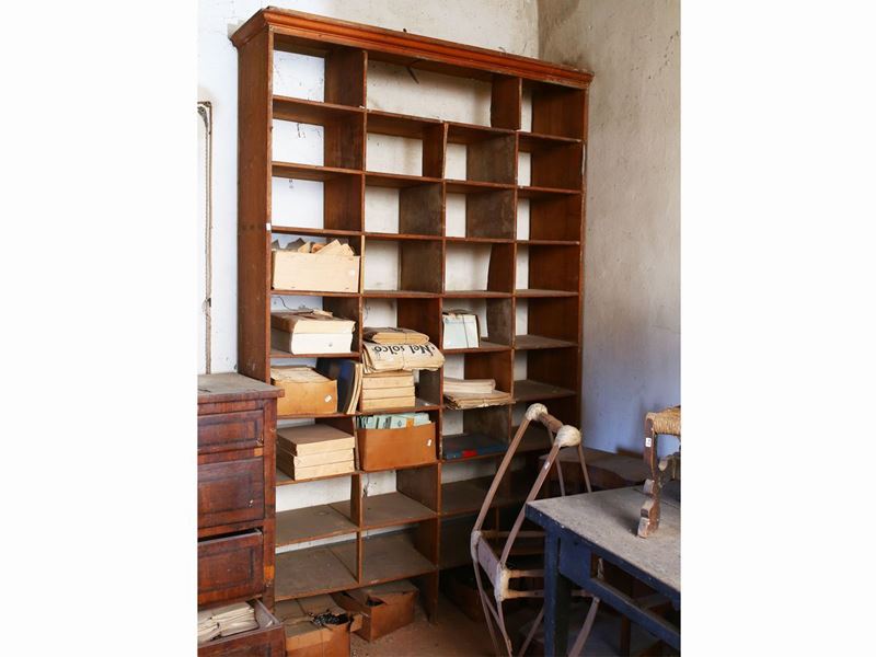 Casellario-libreria in Legno Tenero