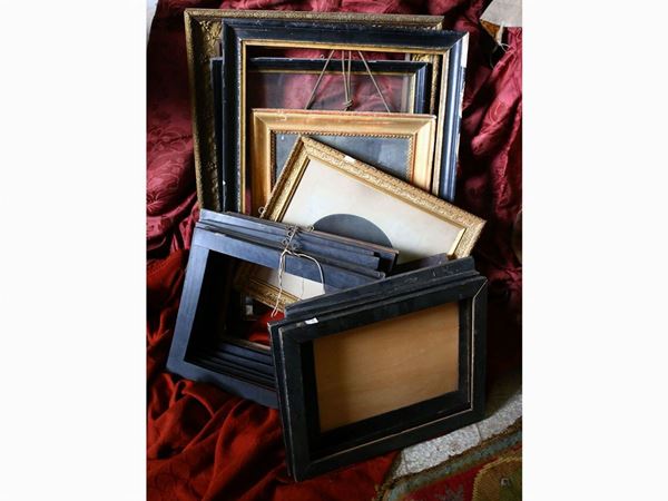 Miscellaneous of vintage frames  (19th/20th century)  - Auction Tuscan style: curiosities from a country residence - Maison Bibelot - Casa d'Aste Firenze - Milano