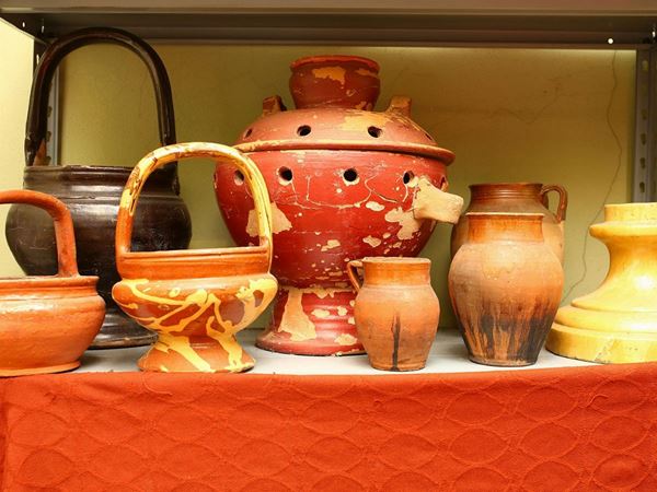Lot of  terracotta country curios  (19th/20th century)  - Auction Tuscan style: curiosities from a country residence - Maison Bibelot - Casa d'Aste Firenze - Milano