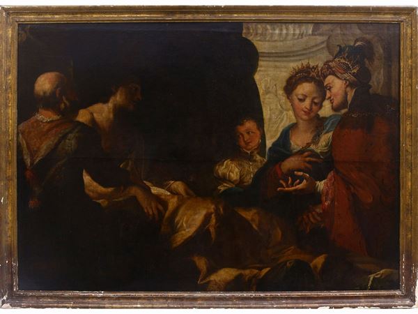 Scuola veneta del XVII/XVIII secolo - Alexander the Great and the doctor Philip