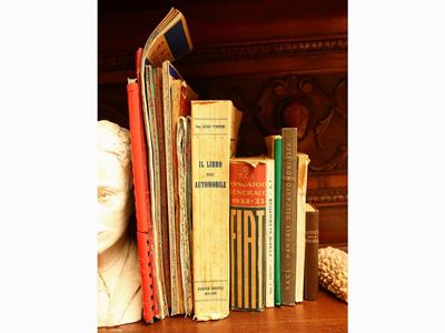 Lotto di Libri e Opuscoli D'epoca di Curiosità Automobilistiche