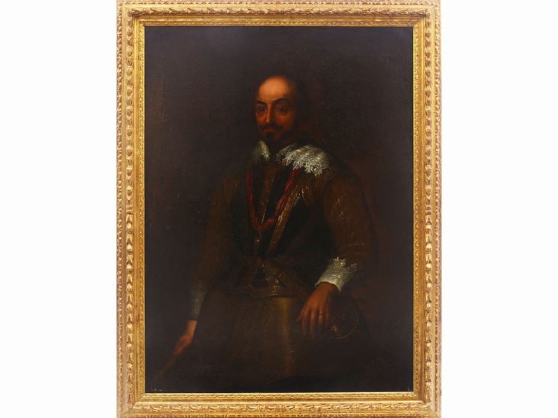 Scuola Fiamminga del XVII Secolo - Ritratto di Gentiluomo