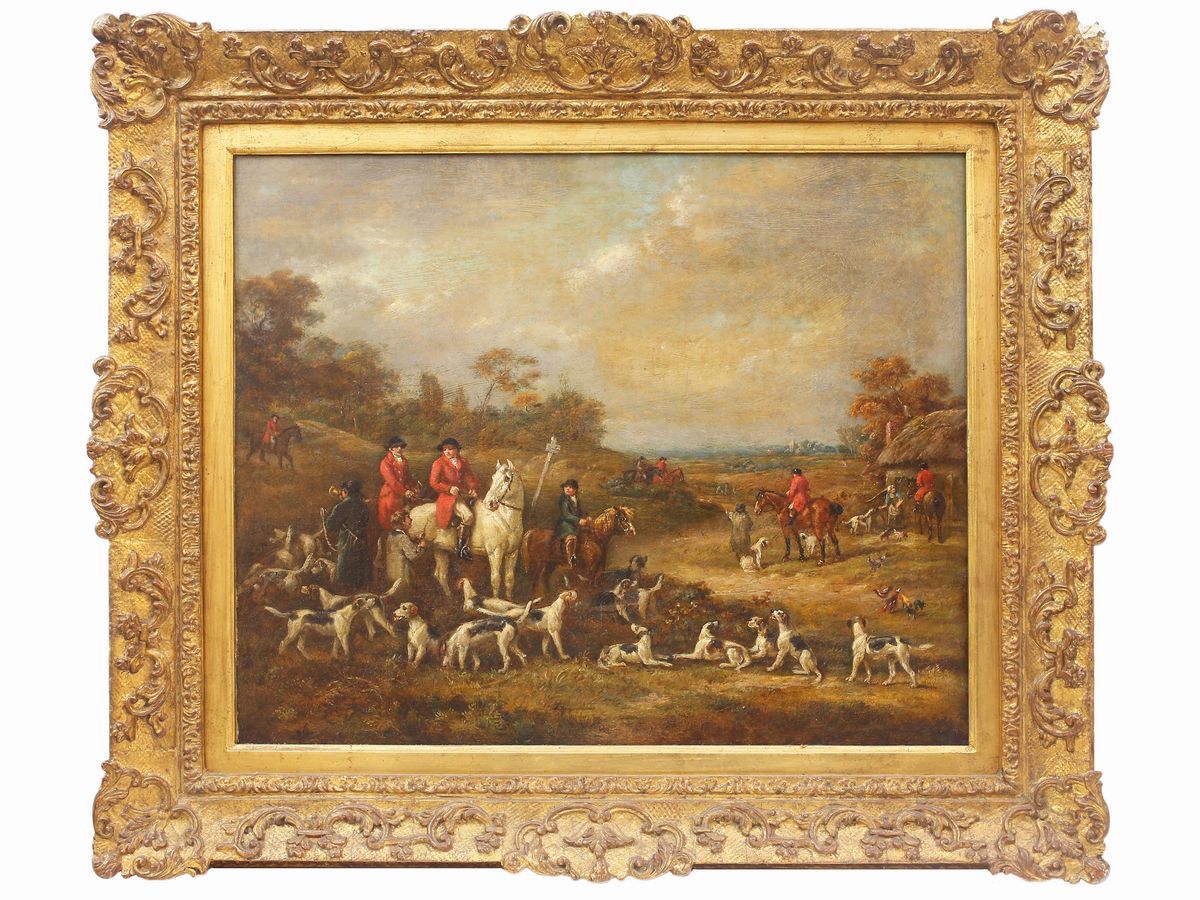 Scuola Inglese del XIX Secolo - Scene di Caccia alla Volpe