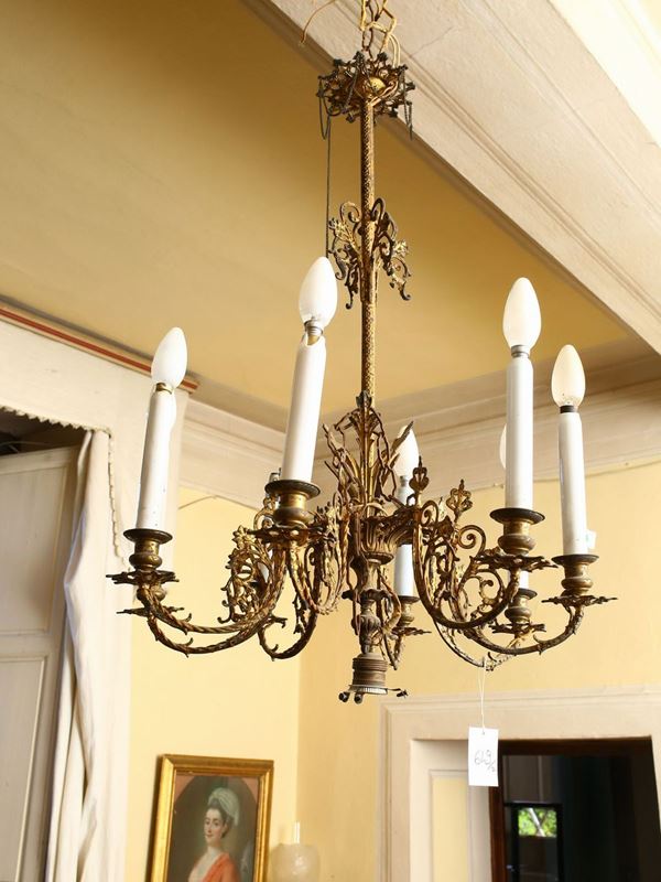 Two chandeliers