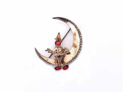 Spilla "lovesick Man On The Moon" in Metallo Sterling, Coro Craft