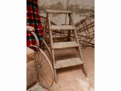 Scaletta Rustica in Legno Tenero