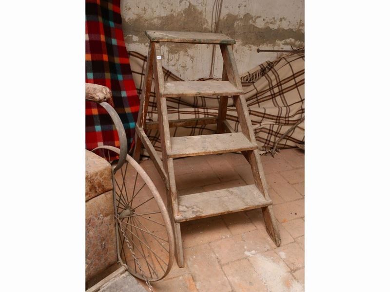 Scaletta Rustica in Legno Tenero