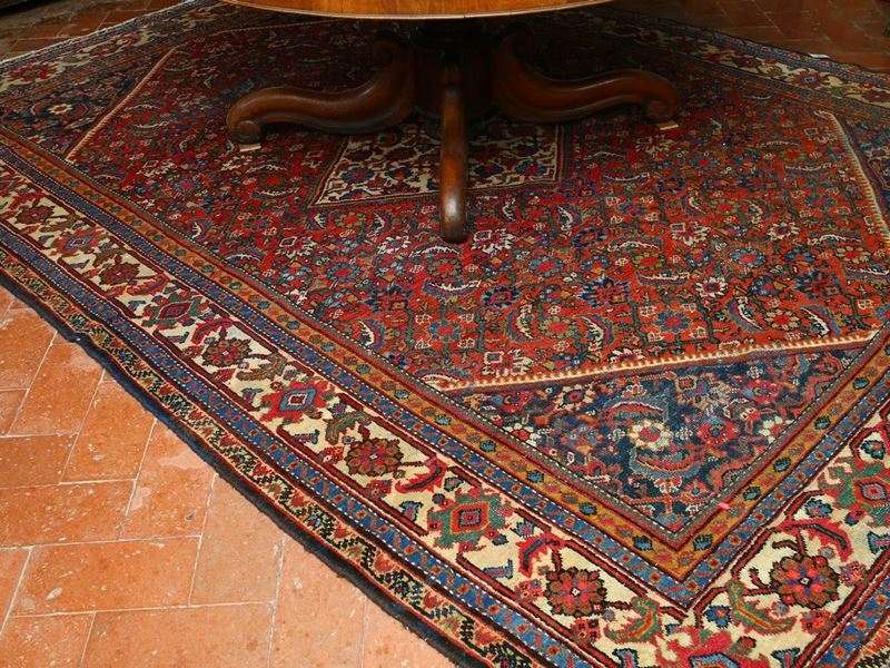 Tappeto Persiano Mahal di Vecchia Manifattura