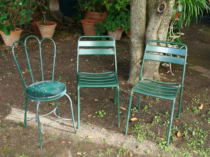 Lotto di Arredi da Giardino in Metallo