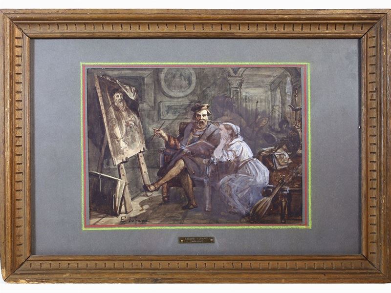 Edoardo Tofano - L'atelier del Pittore