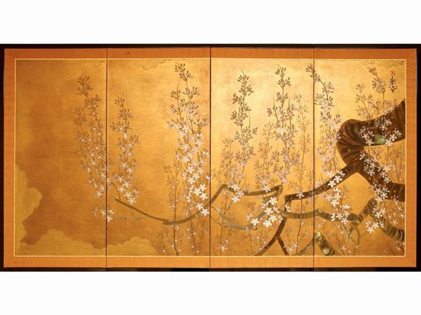 Decorative panel  (China, 20th century)  - Auction Furniture and Paintings from a villa in Fiesole (FI) - Maison Bibelot - Casa d'Aste Firenze - Milano