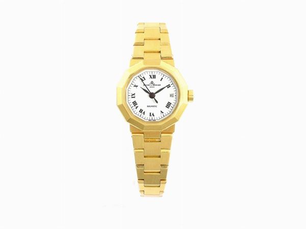 Yellow gold Baume & Mercier Riviera Baumatic lady wristwatch