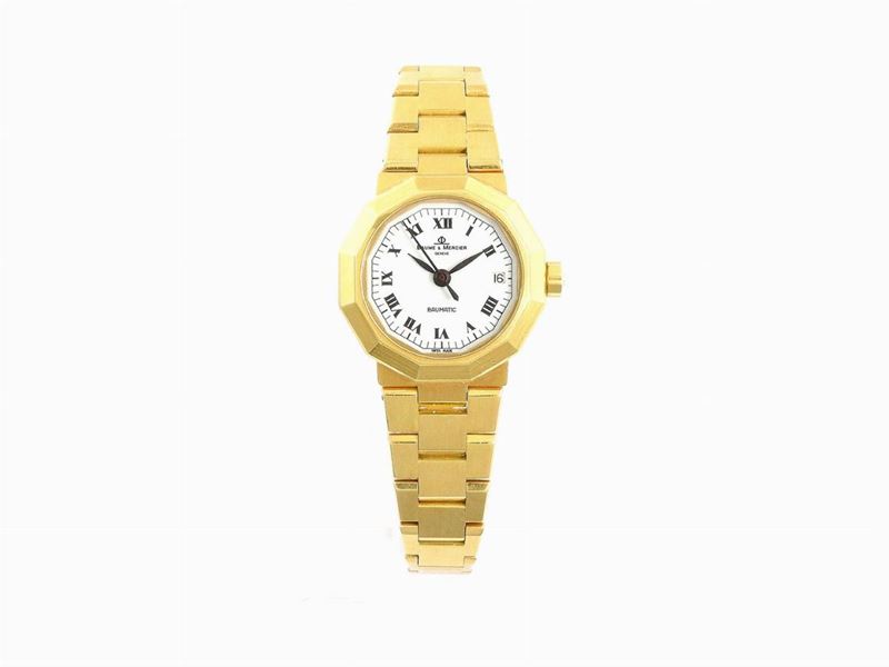 Orologio da Polso Perdonna Baume & Mercier Riviera Baumatic in Oro Giallo