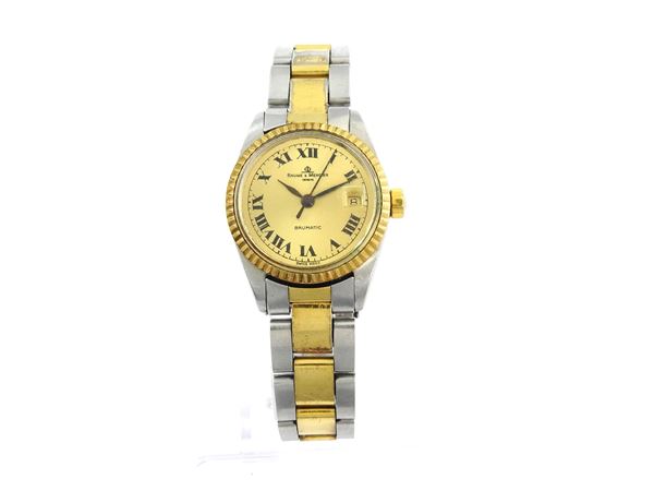 Steel and gold plated Baume & Mercier Baumatic lady wristwatch
