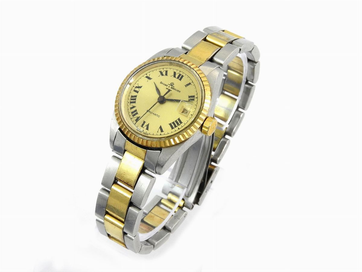 Orologio da Polso per Donna Baume & Mercier Baumatic in Acciaio e Oro Placcato