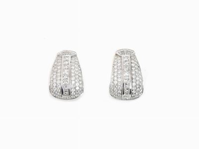 Orecchini in Oro Bianco con Diamanti
