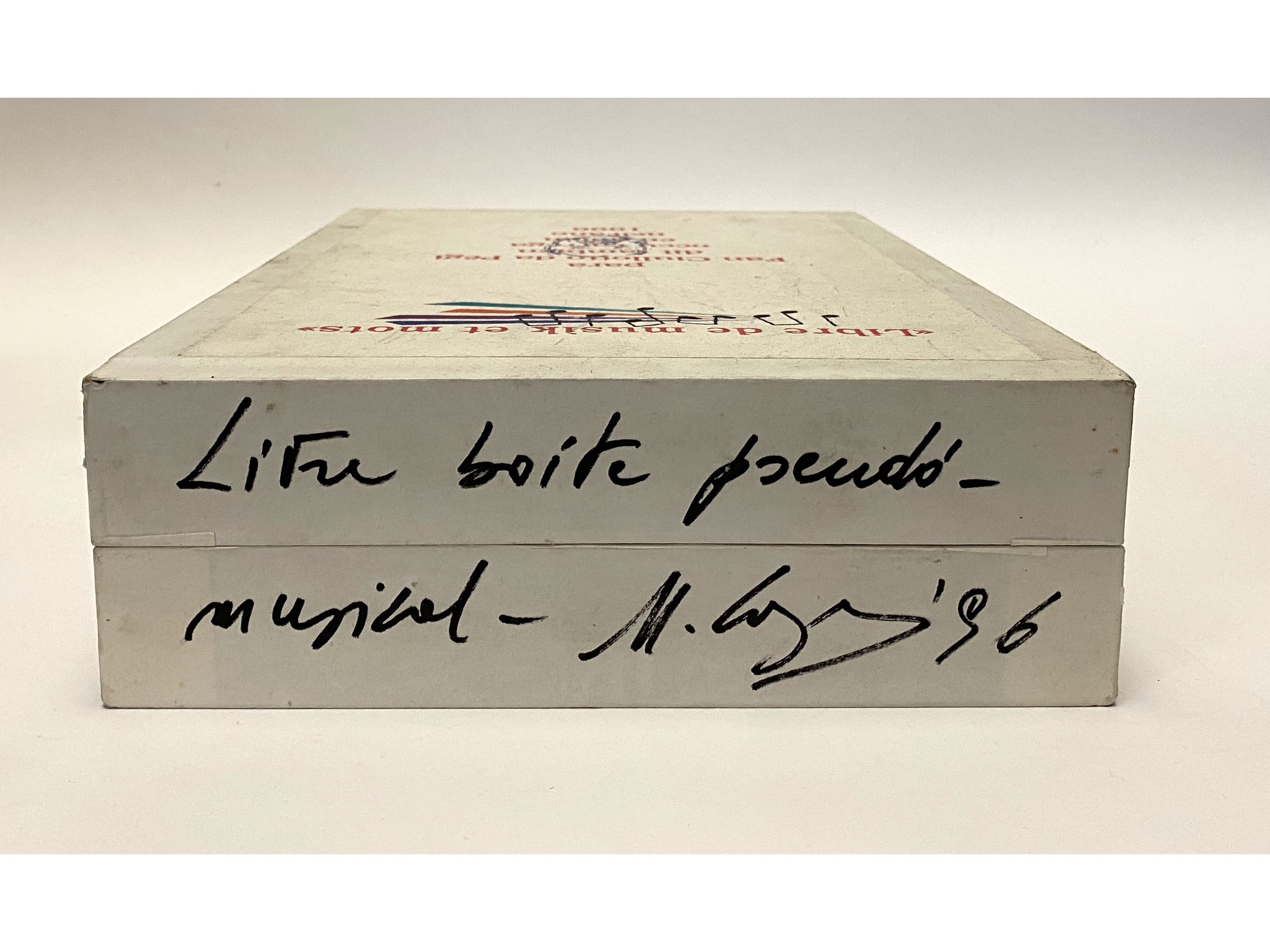 Ugo Carrega - Livre Boite Pseudo Musical 1996