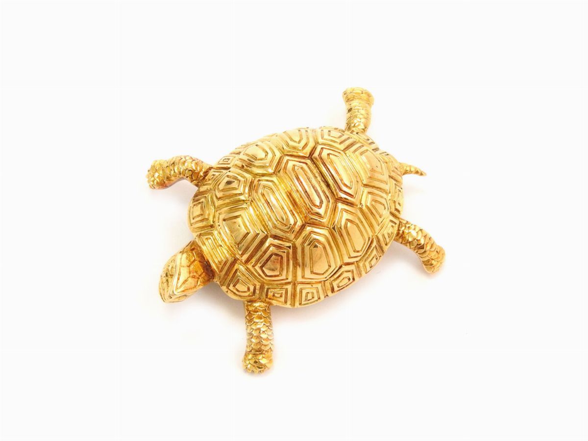 Spilla Animalier in Oro Giallo