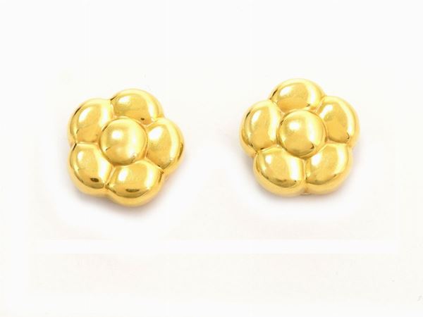 Yellow gold earrings  - Auction Jewels and Watches - Maison Bibelot - Casa d'Aste Firenze - Milano