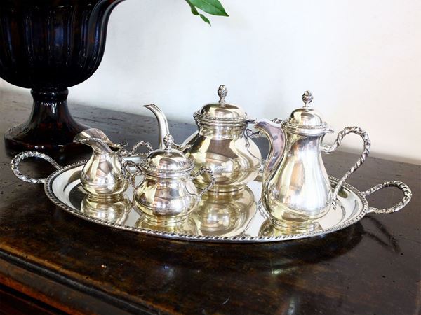 Servito da tè e caffè in argento  - Asta Arredi e Dipinti Antichi da una villa a Fiesole - Maison Bibelot - Casa d'Aste Firenze - Milano