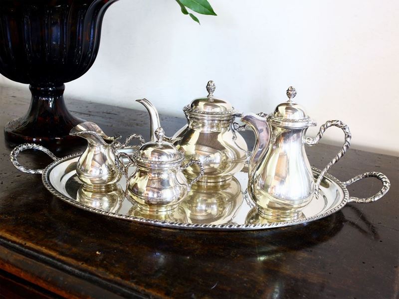 Servito da Tè e Caffè in Argento