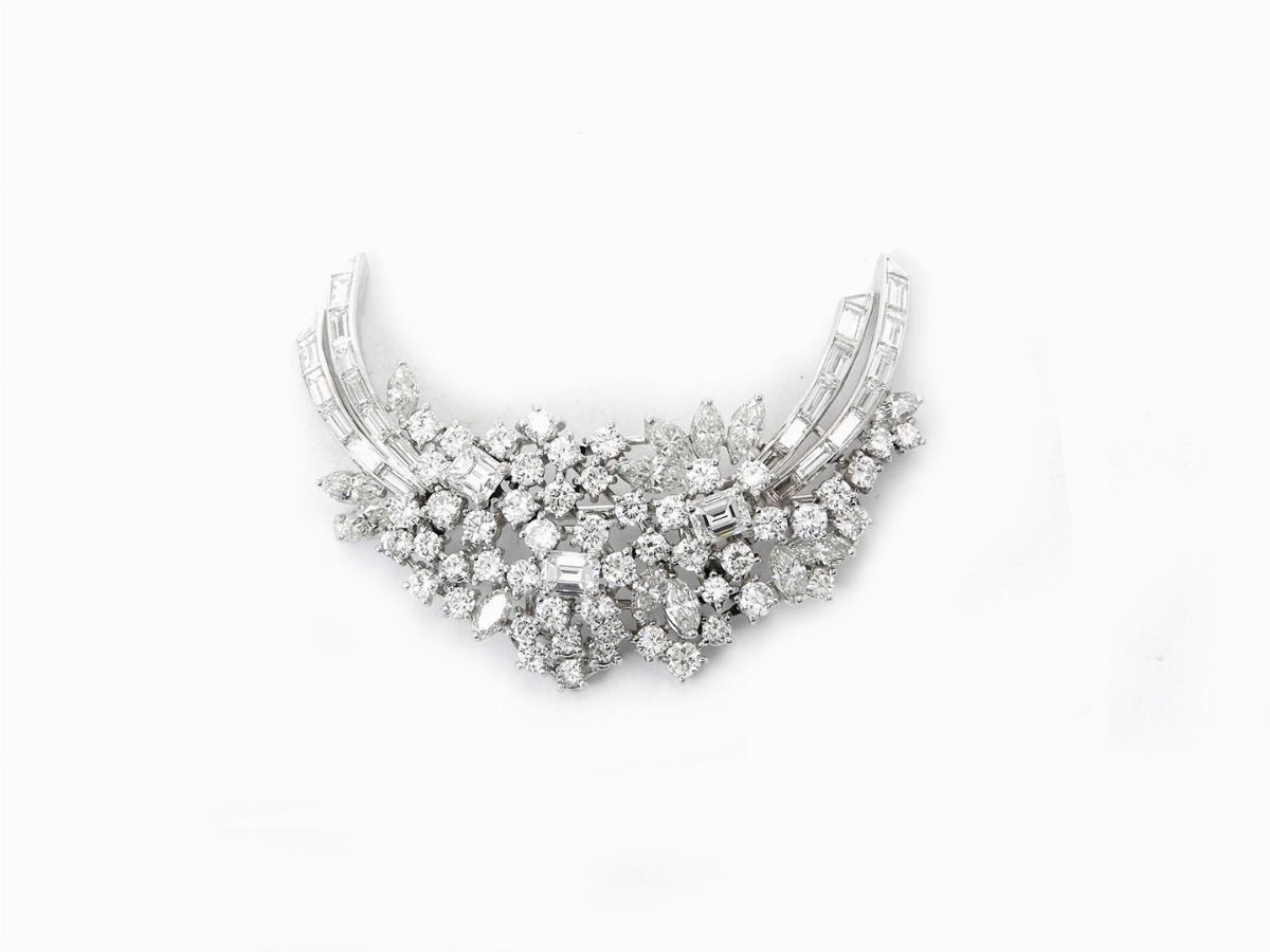 Spilla in Platino con Diamanti