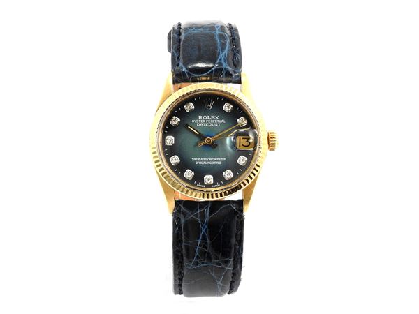 Yellow gold Rolex Datejust gentlemen wristwatch
