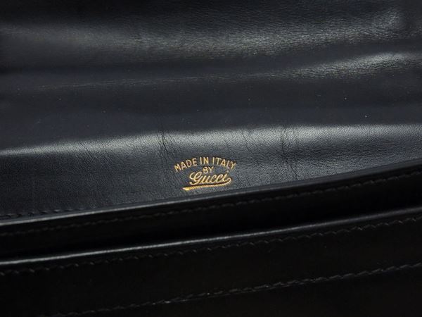 Cartella porta documenti in pelle nera, Gucci (Anni Sessanta) - Asta  Fashion Vintage - Maison Bibelot - Casa d'Aste Firenze - Milano