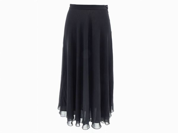 Black silk skirt, Jenny  (Nineties)  - Auction Fashion Vintage - Maison Bibelot - Casa d'Aste Firenze - Milano