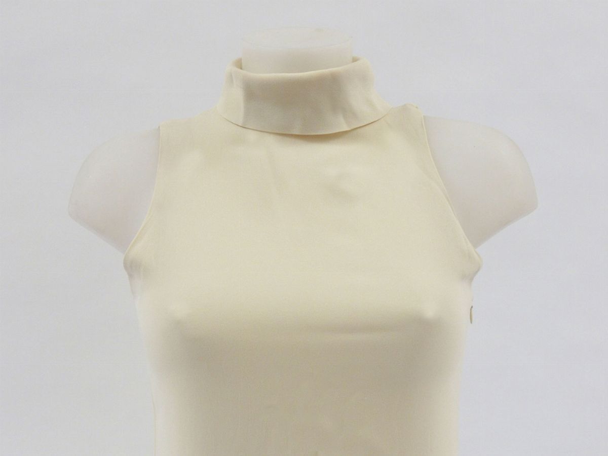 Abito Lungo in Seta Colo Crema, Emporio Armani