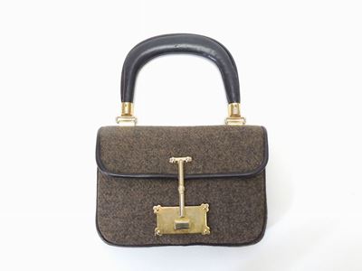 Borsa a Mano in Lana Marrone, Roberta di Camerino