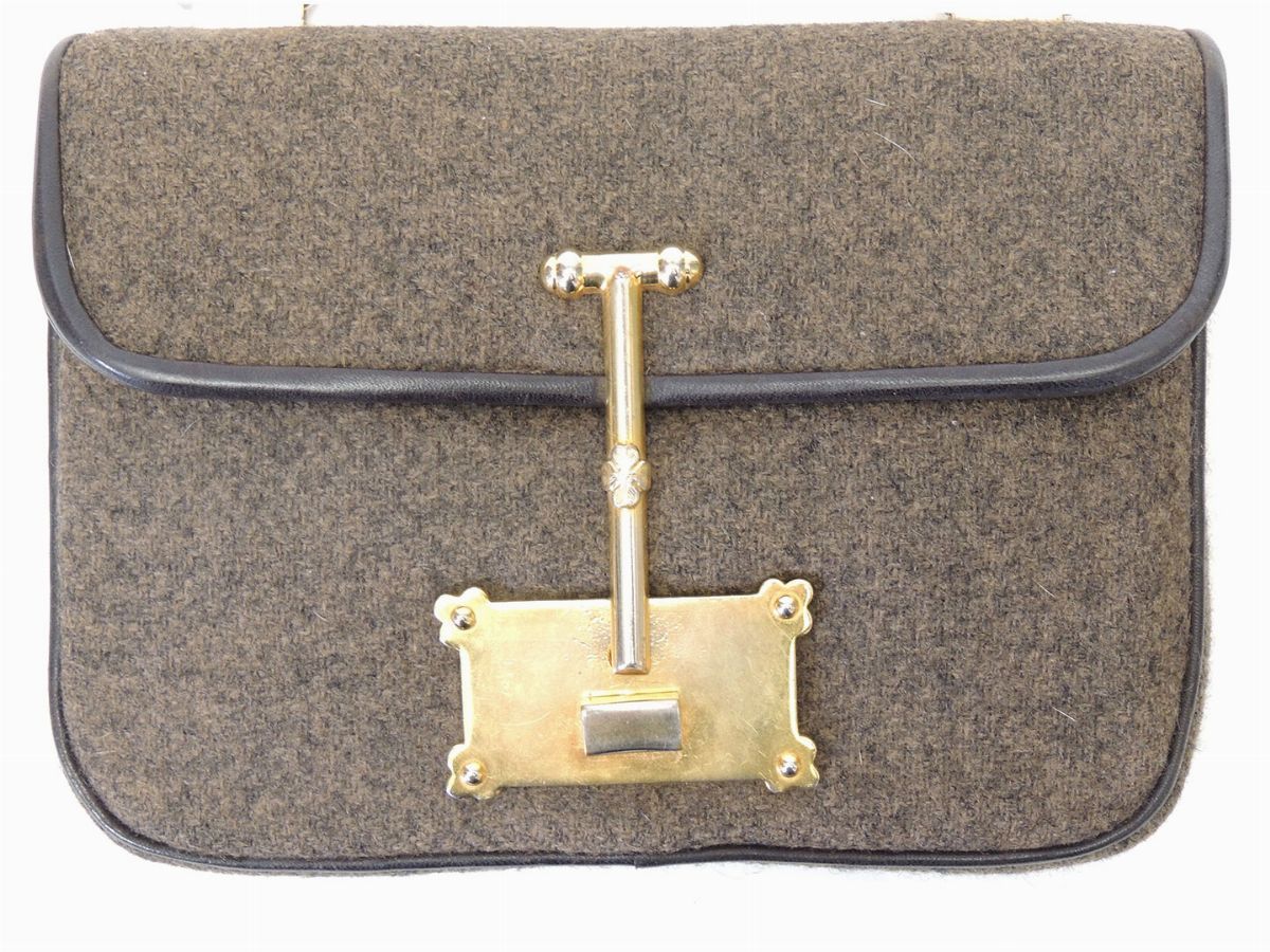 Borsa a Mano in Lana Marrone, Roberta di Camerino