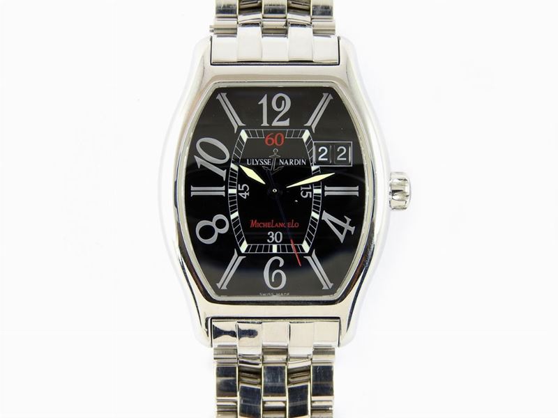Orologio da Polso per Uomo Ulysse Nardin Michelangelo Gran Data in Acciaio