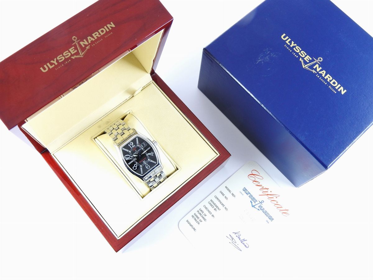 Orologio da Polso per Uomo Ulysse Nardin Michelangelo Gran Data in Acciaio