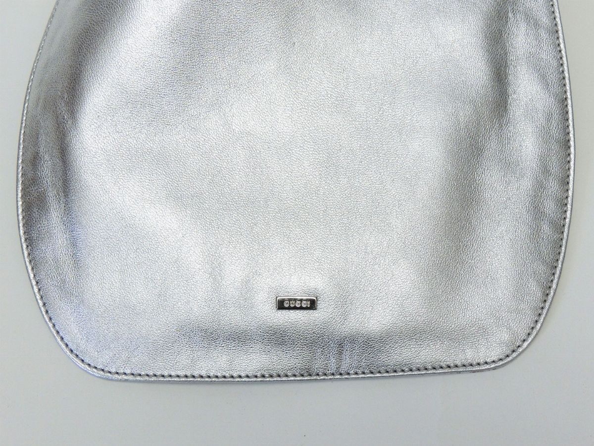 Borsetta da Sera in Pelle Argentata, Gucci