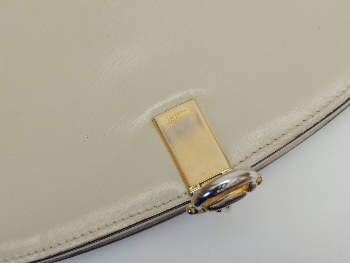 Clutch in Pitone Color Crema, Gucci